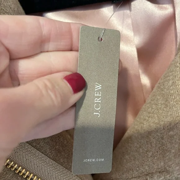 Women’s TAN wool coat NWT - size 24 - J.Crew - Picture 7 of 11